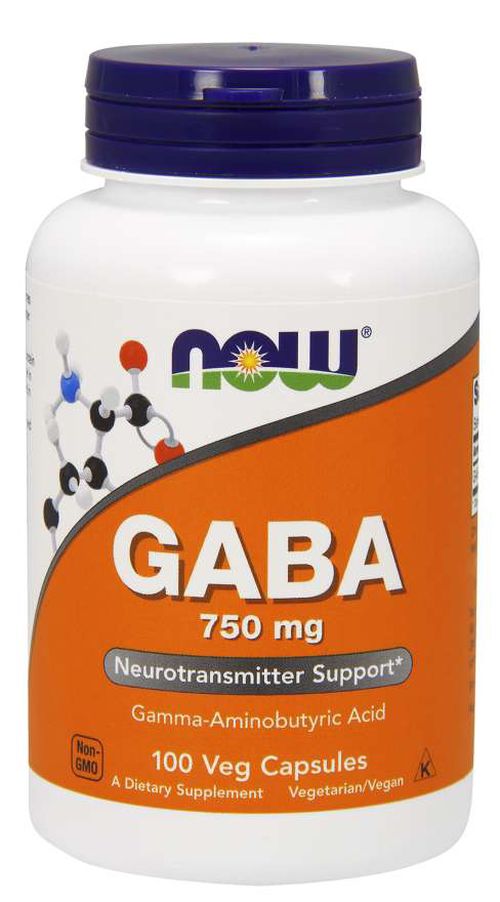 NOW® Foods NOW GABA 750 mg, 100 kapslí