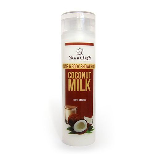 Hristina - Přírodní sprchový gel na vlasy a tělo kokosové mléko, 250 ml