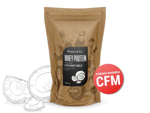 Protein&Co. CFM Whey protein 80 1000 g Príchut´: Coconut milk