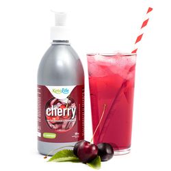KetoLife Low Carb sirup – príchuť cherry (500 ml) - 100% keto diéta