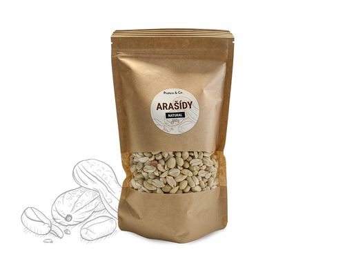 Protein&Co. Arašídy natural lúpané Váha: 500g