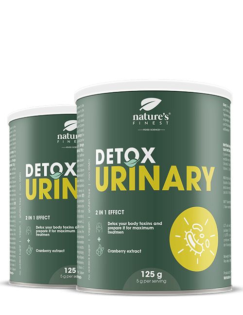 Detox Urinary 1+1 ZADARMO | Trojitý Detox | Ostropestrec mariánsky | Artičok, Chlorella, Výťažok z brusníc | Podpora močového systému | 250 g