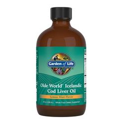 Garden of life Olde World Icelandic Cod Liver Oil (olej z tresčích jater) - Lemon Mint, 236 ml