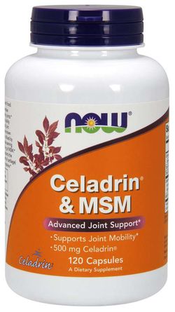 NOW® Foods NOW Celadrin a MSM 500 mg, 120 kapslí