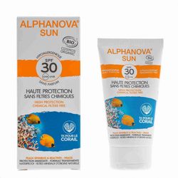 ALPHANOVA bio opaľovací krém na tvár SPF 30, 50 g