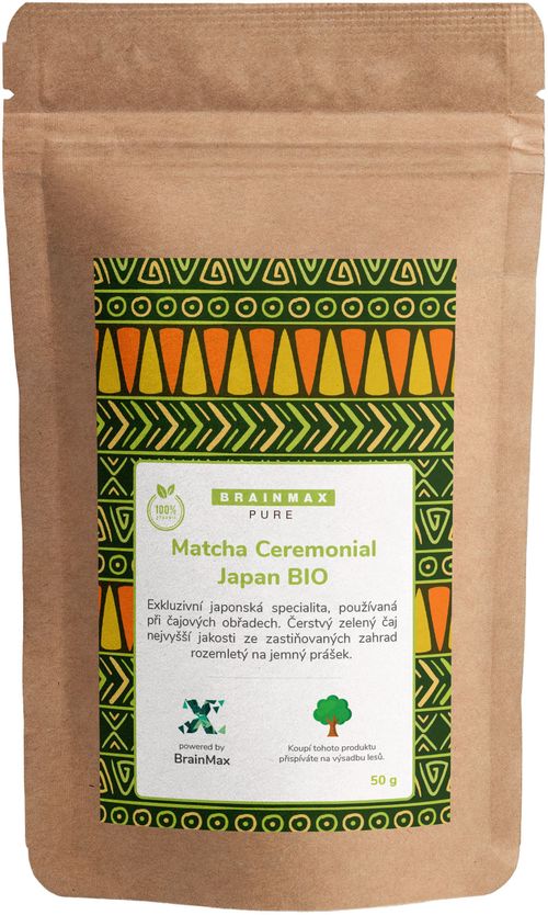 BrainMax Pure Matcha Ceremonial Japan BIO 50g * NL-BIO-01 certifikát