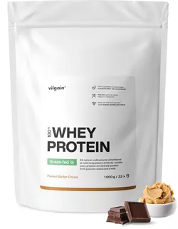 Vilgain Grass-Fed Whey Protein arašidový krém a kakao