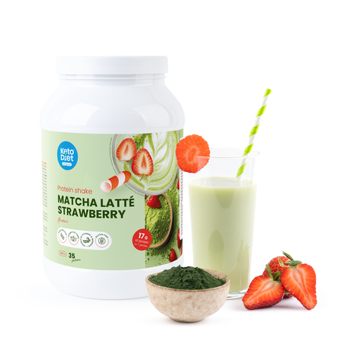 Proteínový nápoj – Matcha latté & jahoda (35 porcií)