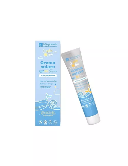 laSaponaria Opaľovací krém pre deti a citlivú pokožku SPF 50 BIO 40 ml