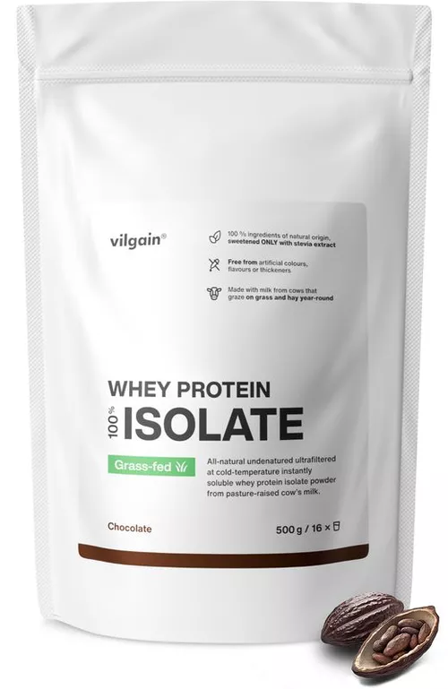 Vilgain Grass-Fed Whey Protein Isolate čokoláda 500 g